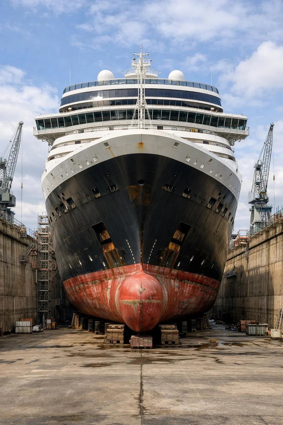 Crucero en dique seco, imagen del perfil de PROINERGY